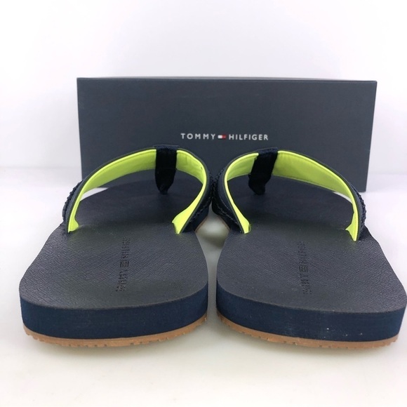 TOMMY Hilfiger Dembo Mens Flip Flop Sandals Blue Stylish & Comfortable - Picture 8 of 8